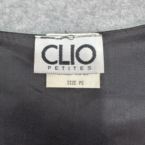 Clio Christmas Tapestry Vest WMNS PS Multicolor Holiday Santa Bells USA Vtg 90s - Picture 2 of 6